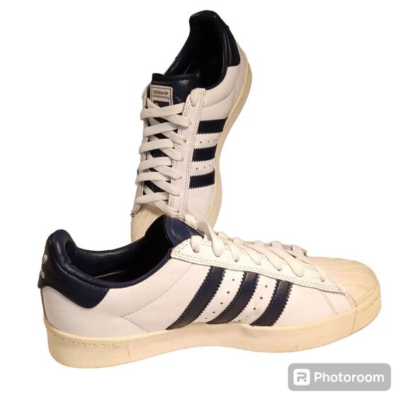 Adidas Classic Unisex Shell Toe Leather Sneakers Women's 7.5 Men's 6.5 - Picture 4 of 12